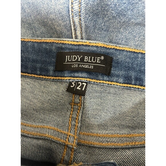 Judy Blue Jeans Women Straight Leg Slim Fit Denim Medium Wash Size 5/27 Stretch - Picture 2 of 8